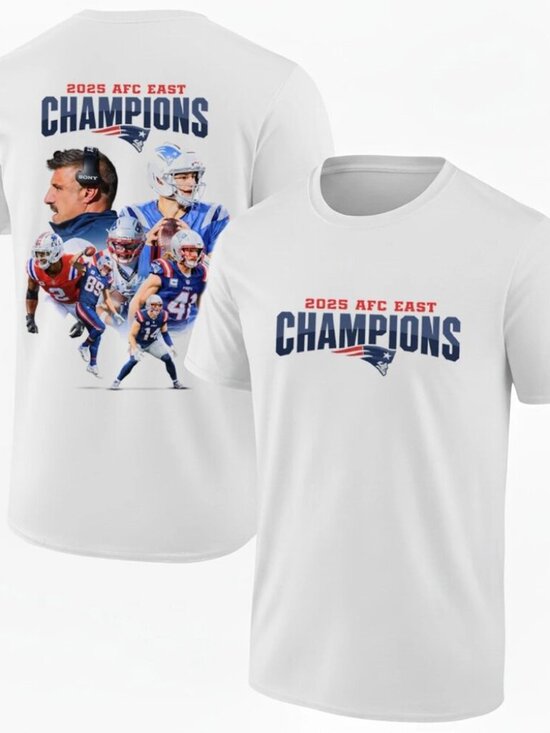 Paramjeet Other - New England Patriots 2025 AFC East Division Champions Two Sided T shirt